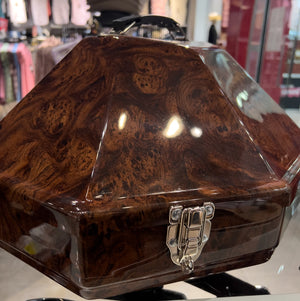 Hammer Plastics Designer Series Classic Western Hat Carrier, Burl Walnut Natural
