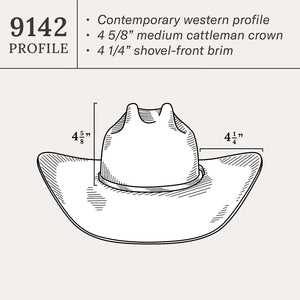 Stetson Men's 10X Griffin Premier Cowboy Hat, Dunn