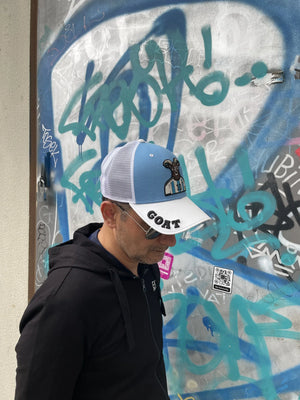 Corne Collection Goat Argentina Cap, Sky Blue