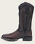 Cuadra Men’s Bison Western Rodeo Boot, Dark Brown