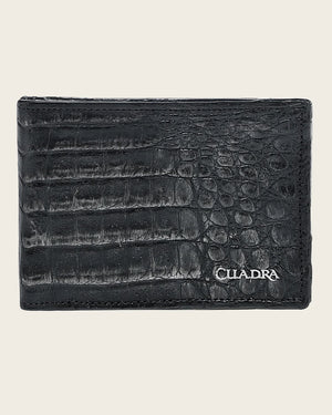 Cuadra Men's Fuscus Leather Bifold Wallet, Black