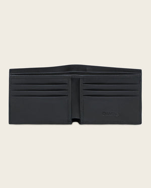 Cuadra Men's Fuscus Leather Bifold Wallet, Black