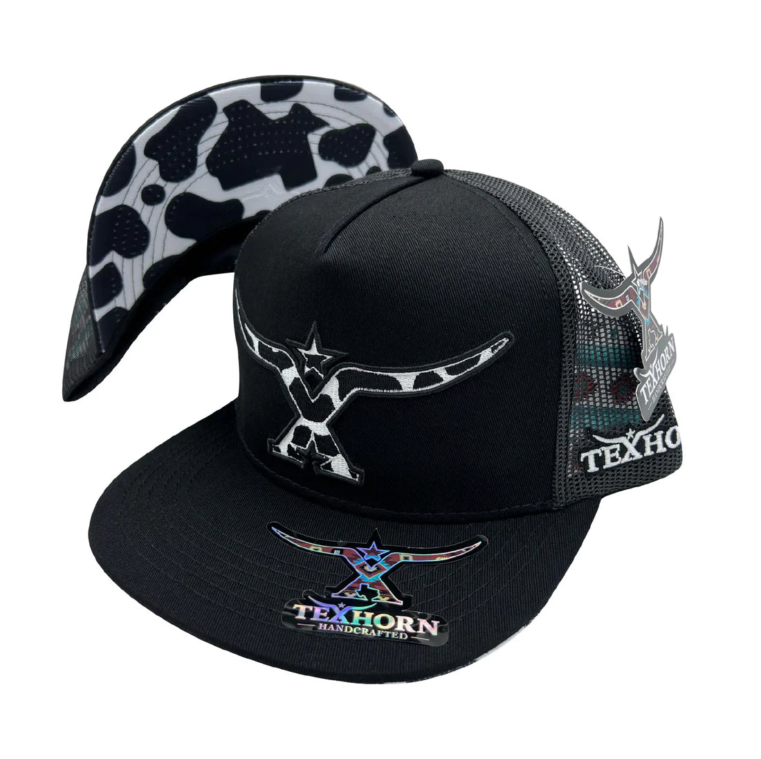 Texhorn Black Cow Cap, Black