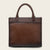 Cuadra Women's Laser Leather Bag, Brown