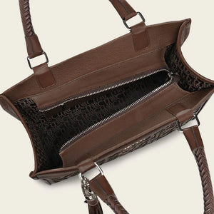 Cuadra Women's Laser Leather Bag, Brown