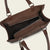 Cuadra Women's Laser Leather Bag, Brown