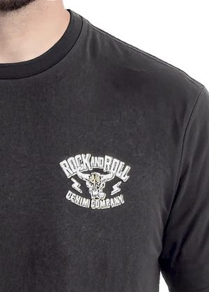 Rock & Roll Denim Unisex ROCK & ROLL Graphic T-Shirt, Black