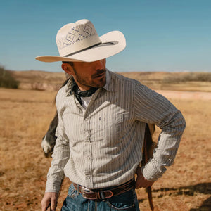 Stetson Men's 20X WR Saddleman Straw Hat, Natural