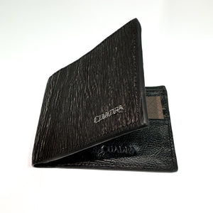 Cuadra Men's Bifold Shark Wallet, Black