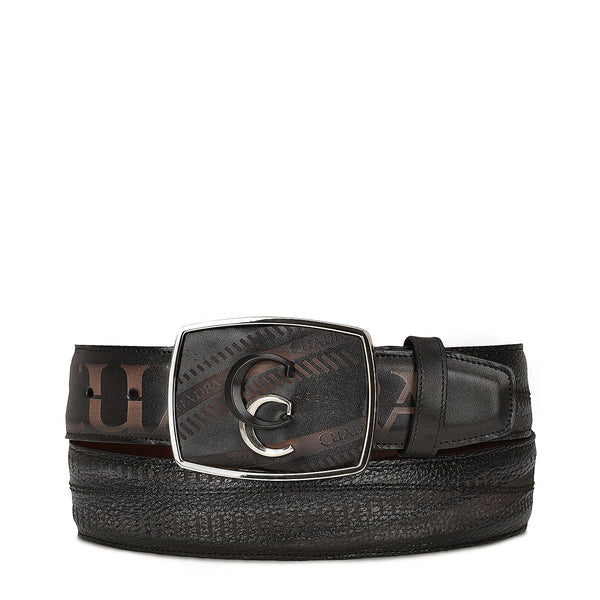 Cuadra Men's Bovine Leather Belt, Grey