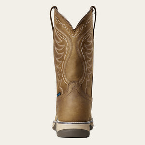 Ariat Women's Anthem Waterproof Square Toe Western Boot, Distressed Brown
