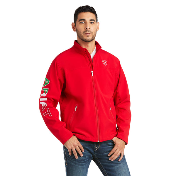 Ariat Men's New Team Softshell MEXICO Water Resistant Jacket, Red - Mora's  Jeans