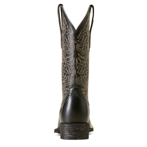 Ariat Women's Round Up Remuda Western Boot, Black Deertan