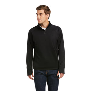 Ariat Men's Tek Team 1/2 Zip Sweatshirt, Black/Black