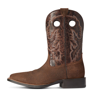 Ariat Men's Sport Buckout Western Boot, Rough Ginger