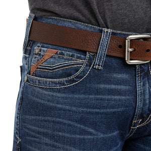 Ariat Men's M7 Rocker Stretch 3D Grafton Straight Jean, Pine Wash