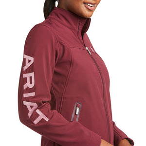 Ariat Women's New Team Softshell Jacket, Windsor Wine