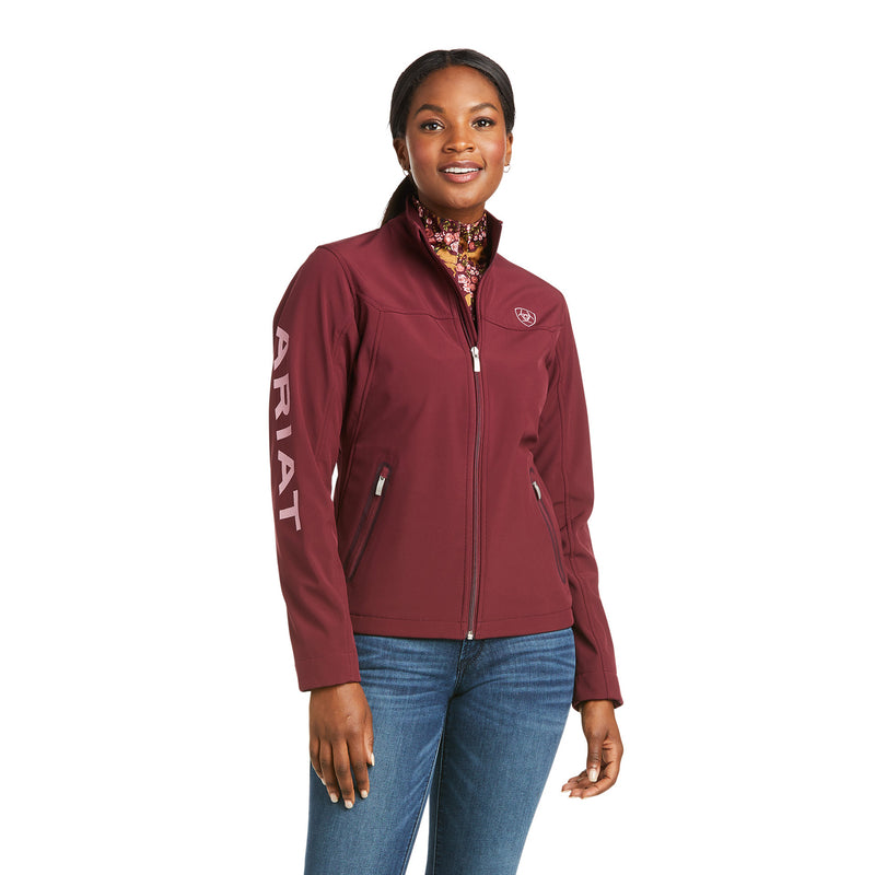 Ariat Women's New Team Softshell Jacket, Windsor Wine