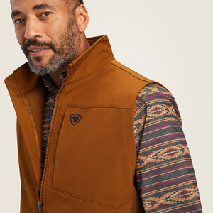 Ariat Men's Logo 2.0 Softshell Vest, Chestnut