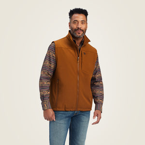 Ariat Men's Logo 2.0 Softshell Vest, Chestnut