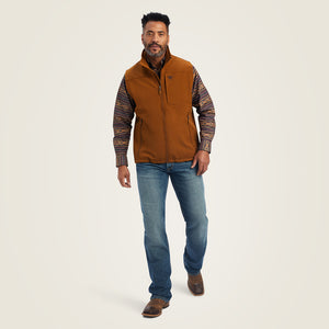 Ariat Men's Logo 2.0 Softshell Vest, Chestnut