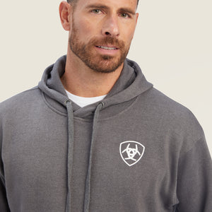 Ariat Men's Southwest Shield Hoodie, Charcoal Heather
