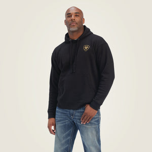 Ariat Men's Camo Flag Hoodie, Black