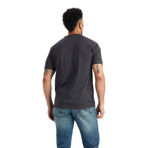 Ariat Men's Type Crest T-Shirt, Charcoal Heather