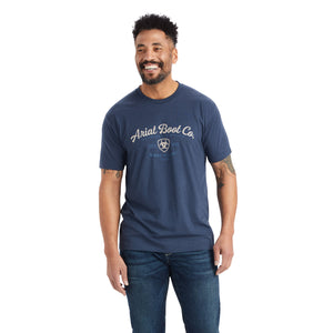 Ariat Men's Type Crest T-Shirt, Navy Heather