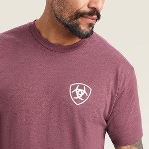 Ariat Men's Minimalist T-Shirt, Burgundy Heather