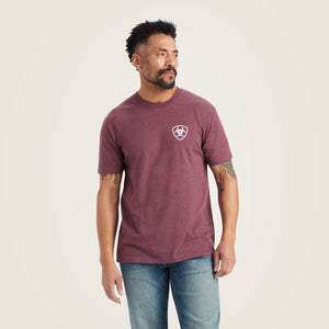 Ariat Men's Minimalist T-Shirt, Burgundy Heather