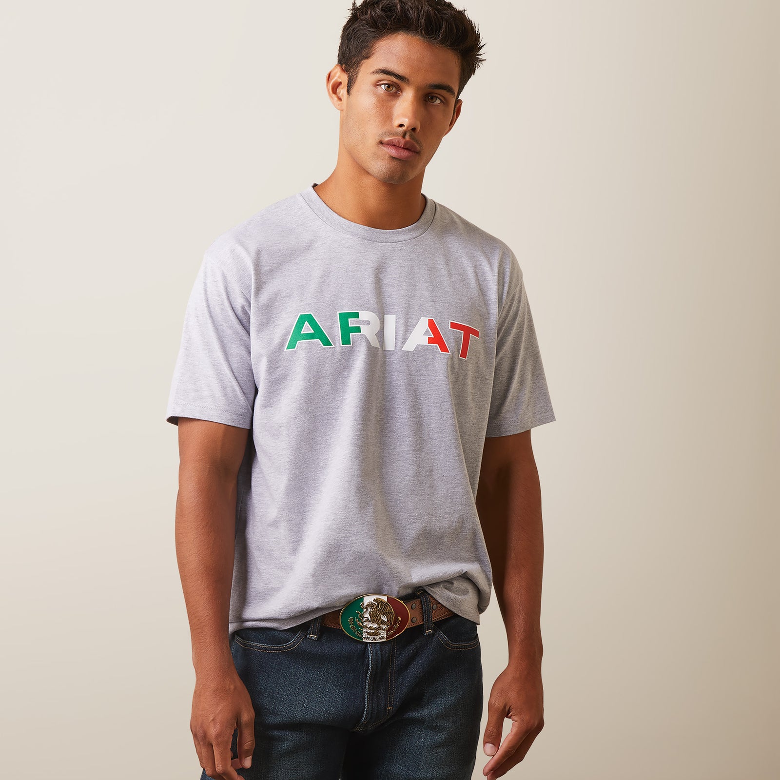 Ariat Men's Viva Mexico T-Shirt, Grey