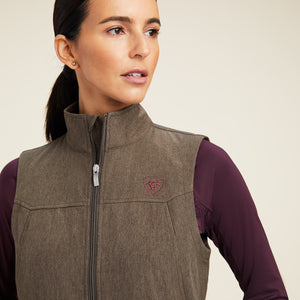 Ariat Women's New Team Softshell Vest, Banyan Bark Heather