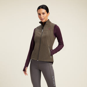 Ariat Women's New Team Softshell Vest, Banyan Bark Heather