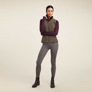 Ariat Women's New Team Softshell Vest, Banyan Bark Heather