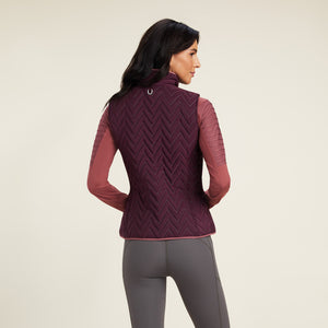Ariat Women's Ashley Insulated Vest, Mulberry Brown