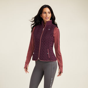 Ariat Women's Ashley Insulated Vest, Mulberry Brown