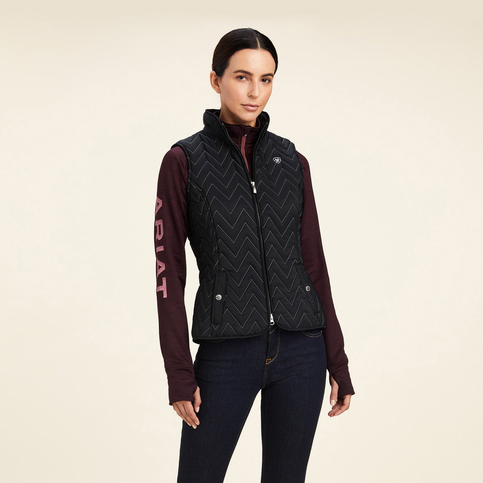 Ariat Women's Ashley Insulated Vest, Black