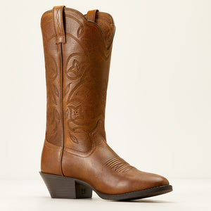 Ariat Women's Heritage R Toe Western Boot, Copper Brown