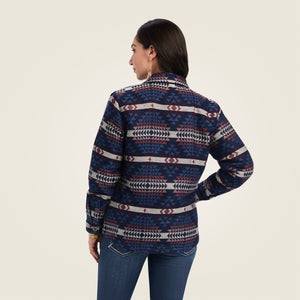 Ariat Women's R.E.A.L. Shacket Shirt Jacket, Mountain Peak Jacquard