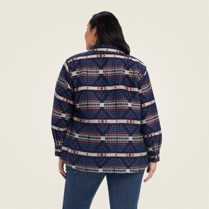 Ariat Women's R.E.A.L. Shacket Shirt Jacket, Mountain Peak Jacquard
