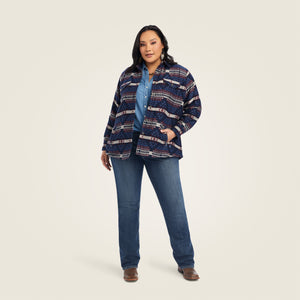 Ariat Women's R.E.A.L. Shacket Shirt Jacket, Mountain Peak Jacquard