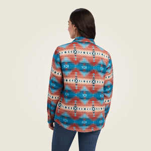 Ariat Women's R.E.A.L. Shacket Shirt Jacket, Fiery Jacquard