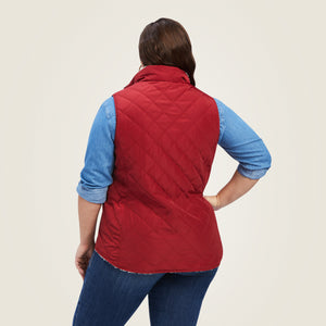 Ariat Women's Reversible Dilon Vest, Rouge Red