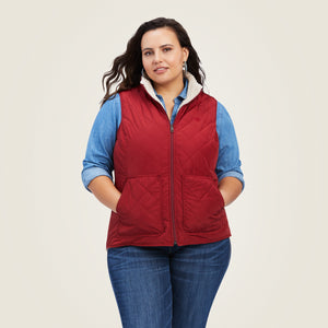 Ariat Women's Reversible Dilon Vest, Rouge Red