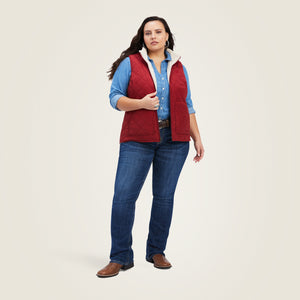 Ariat Women's Reversible Dilon Vest, Rouge Red