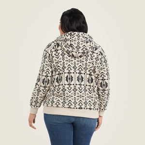 Ariat Women's REAL Sherpa Hoodie Full Zip Sweatshirt, Oaxaca Print