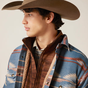 Ariat Men's Retro Chimayo Shirt Jacket, Sailor Blue