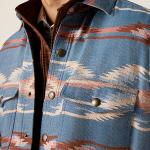 Ariat Men's Retro Chimayo Shirt Jacket, Sailor Blue