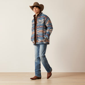 Ariat Men's Retro Chimayo Shirt Jacket, Sailor Blue